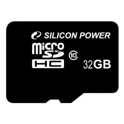 Карта памяти Silicon Power 32GB microSDHC class 10 (SP032GBSTH011V10SP) - 1 Карта памяти Silicon Power 32GB microSDHC class 10 (SP032GBSTH011V10SP) - 1