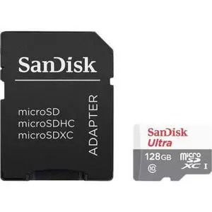 Карта памяти SanDisk 128GB microSD class 10 UHS-I Ultra (SDSQUNB-128G-GN6TA)
