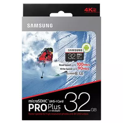Карта памяти Samsung 32GB microSD class 10 PRO PLUS UHS-I G3 (MB-MD32GA/RU) - 3