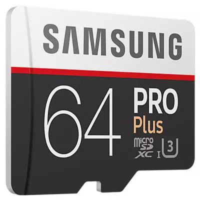 Карта памяти Samsung 64GB microSD class 10 PRO PLUS UHS-I G3 (MB-MD64GA/RU) - 1 Карта памяти Samsung 64GB microSD class 10 PRO PLUS UHS-I G3 (MB-MD64GA/RU) - 1