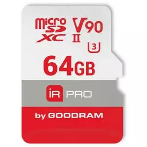 Карта памяти Goodram 64GB microSDXC UHS II V90 U3 IRDM PRO (IRP-M9BA-0640R11)