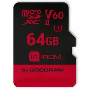Карта памяти Goodram 64GB microSDXC UHS II V60 U3 IRDM (IR-M6BA-0640R11)