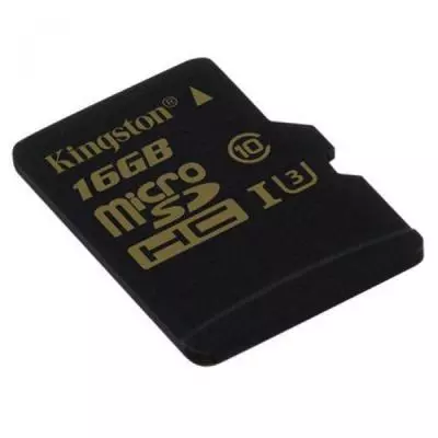 Карта памяти Kingston 16GB microSDHC class 10 UHS-I U3 (SDCG/16GBSP) - 1 Карта памяти Kingston 16GB microSDHC class 10 UHS-I U3 (SDCG/16GBSP) - 1