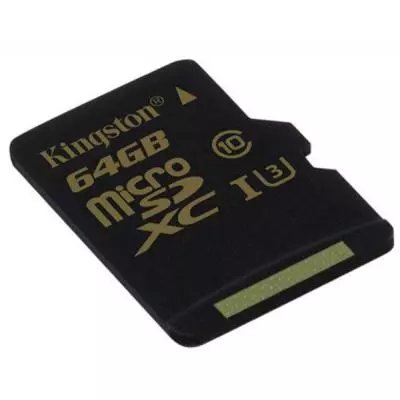 Карта памяти Kingston 64GB microSDHC class 10 UHS-I U3 (SDCG/64GBSP) - 1 Карта памяти Kingston 64GB microSDHC class 10 UHS-I U3 (SDCG/64GBSP) - 1