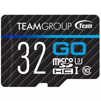 Карта памяти Team 32GB microSD Class 10 UHS-I/U3 Go (TGUSDH32GU303) - 1 Карта памяти Team 32GB microSD Class 10 UHS-I/U3 Go (TGUSDH32GU303) - 1
