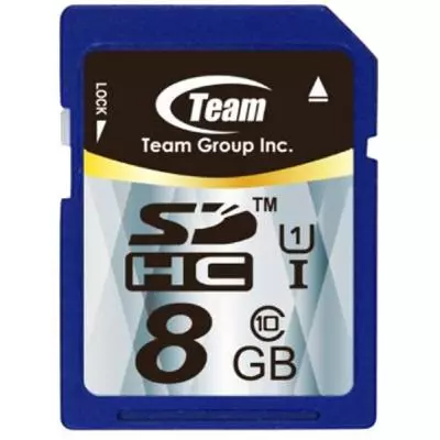 Карта памяти Team 8GB SDHC Class 10 (TSDHC8GUHS01)