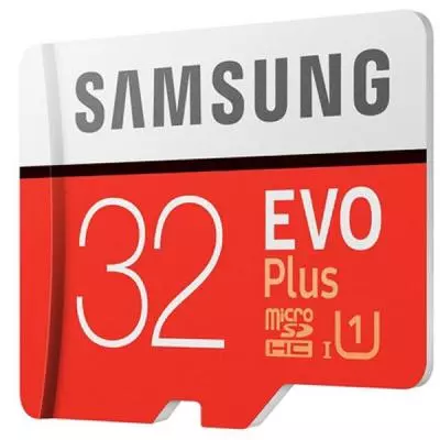 Карта памяти Samsung 32GB microSD class 10 UHS-I Evo Plus (MB-MC32GA/APC) - 2 Карта памяти Samsung 32GB microSD class 10 UHS-I Evo Plus (MB-MC32GA/APC) - 2