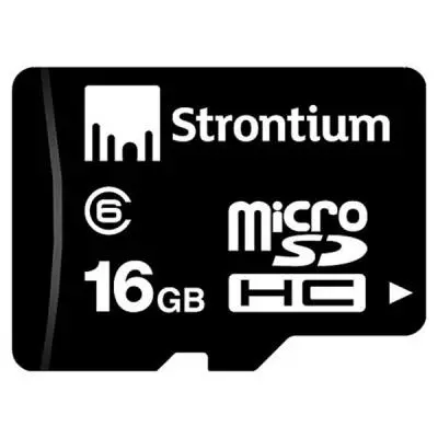 Карта памяти Strontium Flash 16G microSD class 6 (SR16GTFC6R)