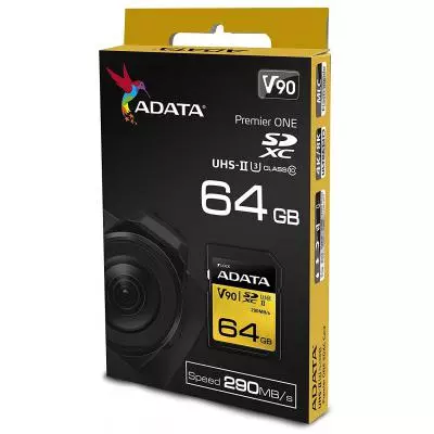 Карта памяти ADATA 64GB SDXC class 10 UHS-II U3 (ASDX64GUII3CL10-C) - 2 Карта памяти ADATA 64GB SDXC class 10 UHS-II U3 (ASDX64GUII3CL10-C) - 2