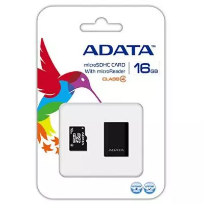 Карта памяти ADATA 16GB microSDHC Class 4 (AUSDH16GCL4-RM3BKBL) - 3 Карта памяти ADATA 16GB microSDHC Class 4 (AUSDH16GCL4-RM3BKBL) - 3