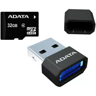 Карта памяти ADATA 32GB microSDHC Class 4 (AUSDH32GCL4-RM3BKBL) - 2 Карта памяти ADATA 32GB microSDHC Class 4 (AUSDH32GCL4-RM3BKBL) - 2