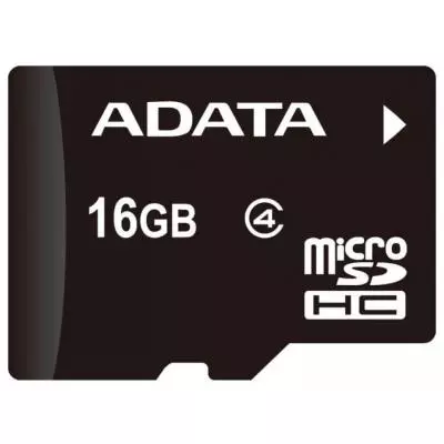 Карта памяти ADATA 16GB microSDHC Class 4 (AUSDH16GCL4-ROTGMBK) - 1 Карта памяти ADATA 16GB microSDHC Class 4 (AUSDH16GCL4-ROTGMBK) - 1