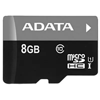 Карта памяти ADATA 8GB microSD class 10 UHS-I (AUSDH8GUICL10-RM3BKBL) - 1 Карта памяти ADATA 8GB microSD class 10 UHS-I (AUSDH8GUICL10-RM3BKBL) - 1