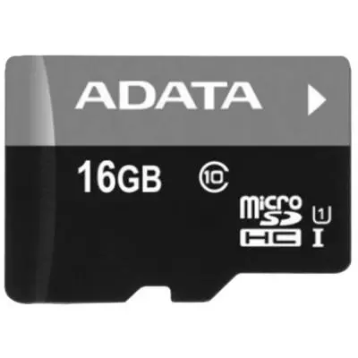 Карта памяти ADATA 16GB microSD class 10 UHS-I (AUSDH16GUICL10-RM3BKBL) - 1 Карта памяти ADATA 16GB microSD class 10 UHS-I (AUSDH16GUICL10-RM3BKBL) - 1