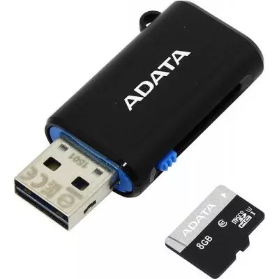 Карта памяти ADATA 8GB microSD class 10 UHS-I (AUSDH8GUICL10-ROTGMBK)