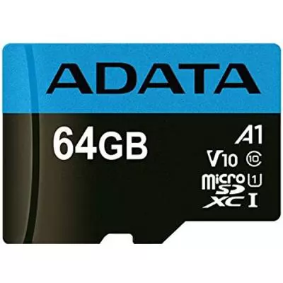 Карта памяти ADATA 64GB microSD class 10 UHS-I A1 Premier (AUSDX64GUICL10A1-R)