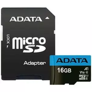 Карта памяти ADATA 16GB microSD class 10 UHS-I A1 Premier (AUSDH16GUICL10A1-RA1)