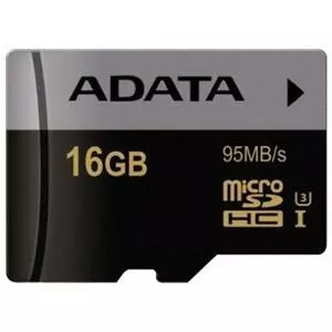 Карта памяти ADATA 16GB microSD class 10 UHS-I U3 V30 Premier Pro (AUSDH16GUI3V30S-R)