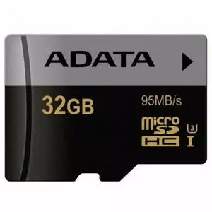 Карта памяти ADATA 32GB microSD class 10 UHS-I U3 V30 Premier Pro (AUSDH32GUI3V30S-R)