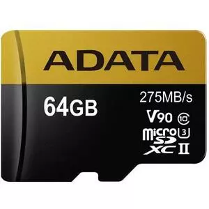 Карта памяти ADATA 64GB microSD class 10 UHS-II U3 (AUSDX64GUII3CL10-C)