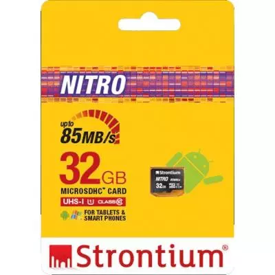 Карта памяти Strontium Flash 32GB microSDHC class 10 UHS-1 (SRN32GTFU1QR) - 2