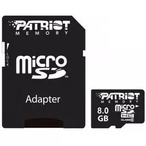 Карта памяти Patriot 8GB microSD class 10 UHS-I (PSF8GMCSDHC10)