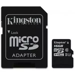 Карта памяти Kingston 16GB microSDHC Class 10 UHS-I (act_SDC10G2/16GB)