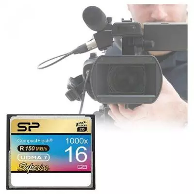 Карта памяти Silicon Power 16GB Compact Flash 1000X (SP016GBCFC1K0V10) - 1