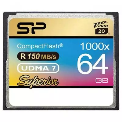Карта памяти Silicon Power 64GB Compact Flash 1000X (SP064GBCFC1K0V10)