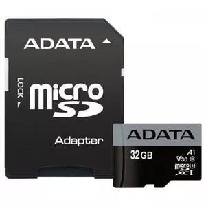 Карта памяти ADATA 32GB microSD class 10 UHS-I U3 A1 (AUSDH32GUI3V30SA1-RA1)
