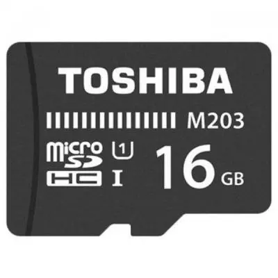 Карта памяти Toshiba 16GB microSD class 10 USH-I U1 (THN-M203K0160EA) - 1 Карта памяти Toshiba 16GB microSD class 10 USH-I U1 (THN-M203K0160EA) - 1