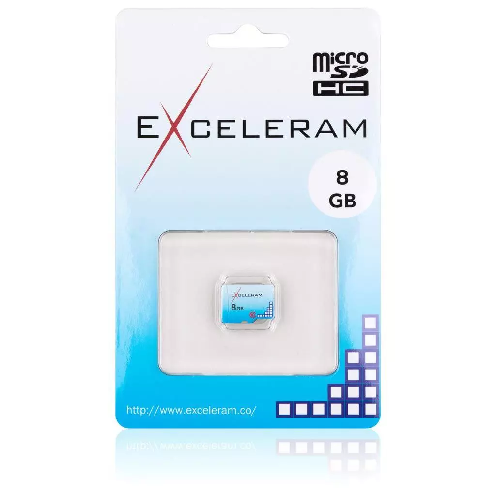 Карта памяти eXceleram 8GB microSD class 10 Color series (EMSD0001) - 1 Карта памяти eXceleram 8GB microSD class 10 Color series (EMSD0001) - 1