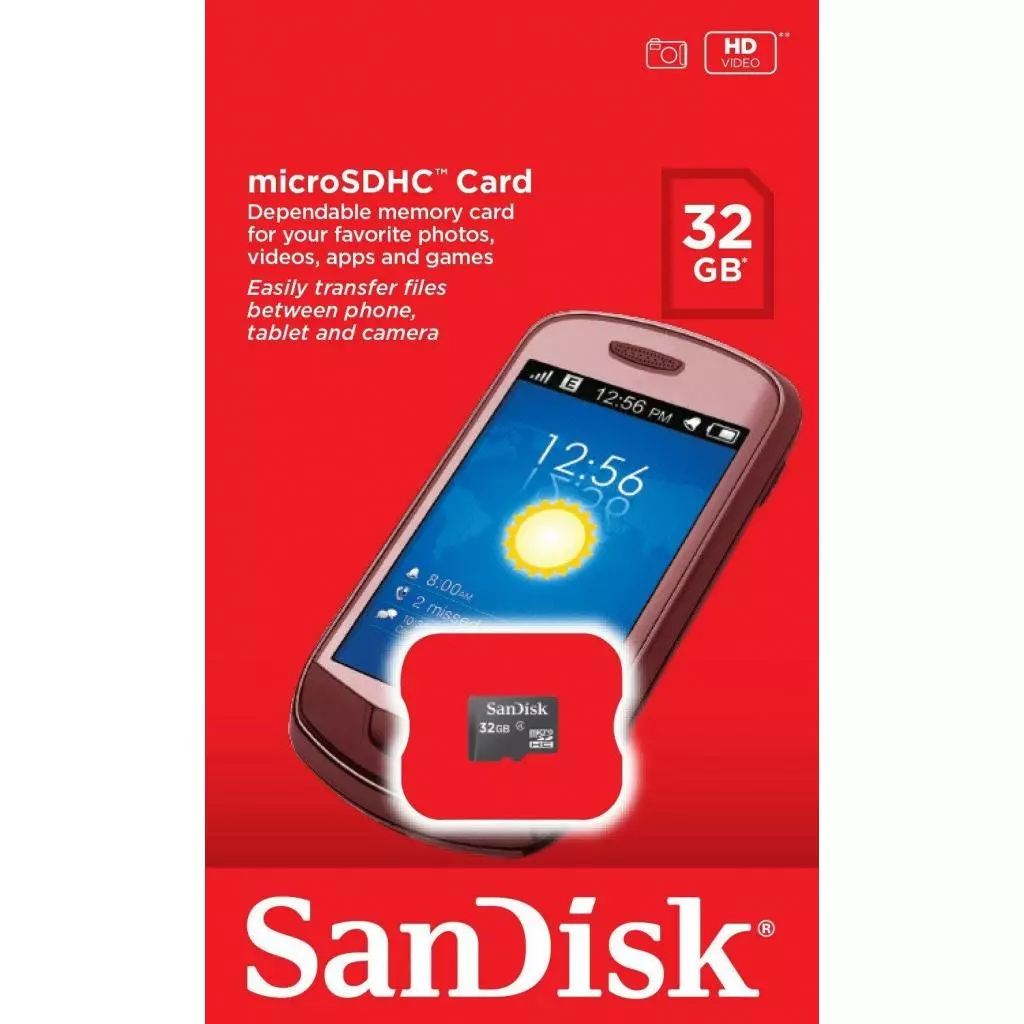 Карта памяти SanDisk 32GB microSD class 4 (SDSDQM-032G-B35) - 1
