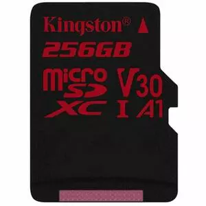 Карта памяти Kingston 256GB microSDXC class 10 UHS-I U3 (SDCR/256GBSP)
