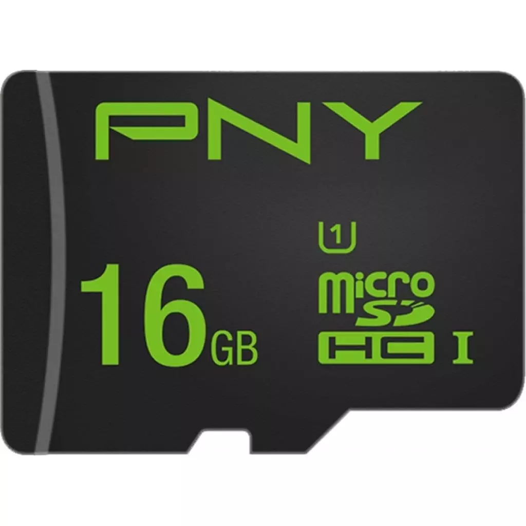 Карта памяти PNY flash 16GB microSDHC class 10 (SDU16GPER50-EF) - 1