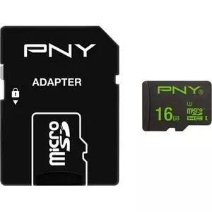 Карта памяти PNY flash 16GB microSDHC class 10 UHS-I (SDU16GHIGPER-1-EF)