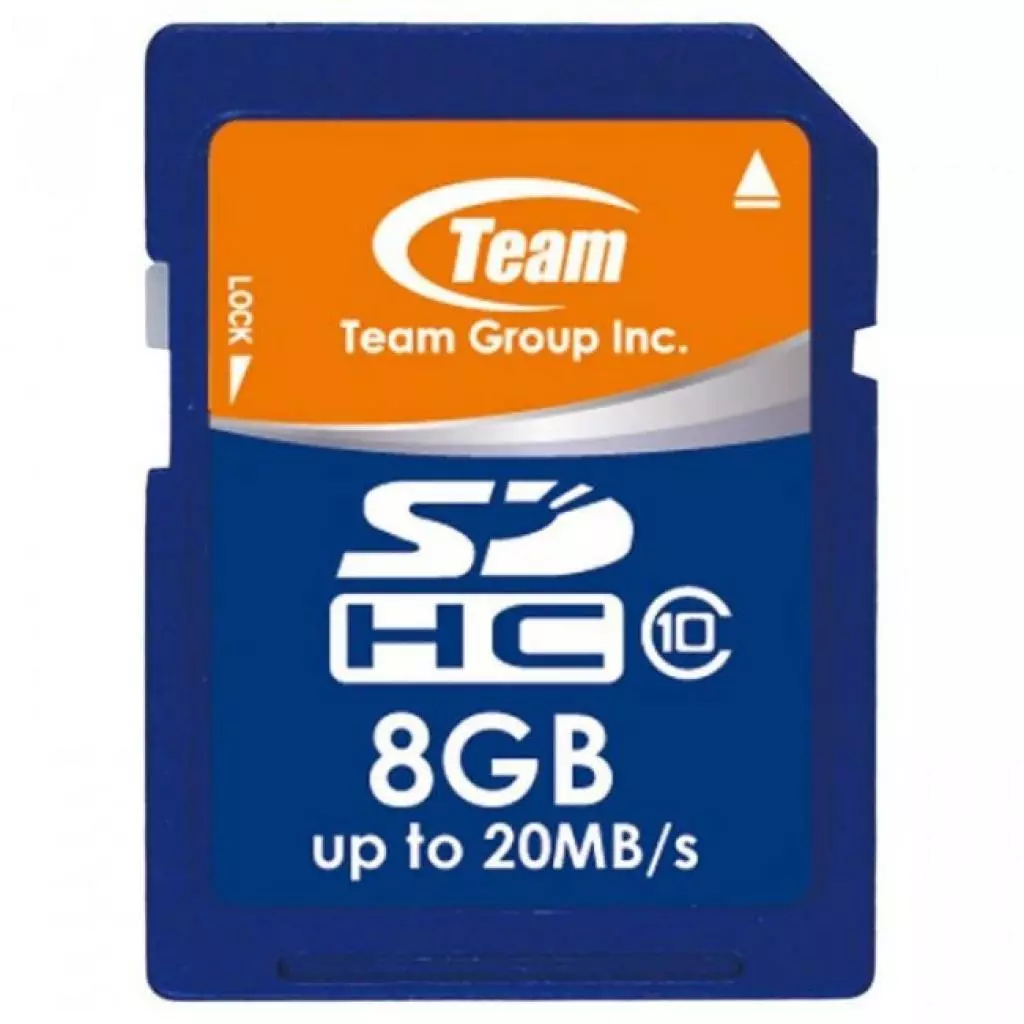 Карта памяти Team 8GB SDHC class 10 (TSDHC8GCL1001)
