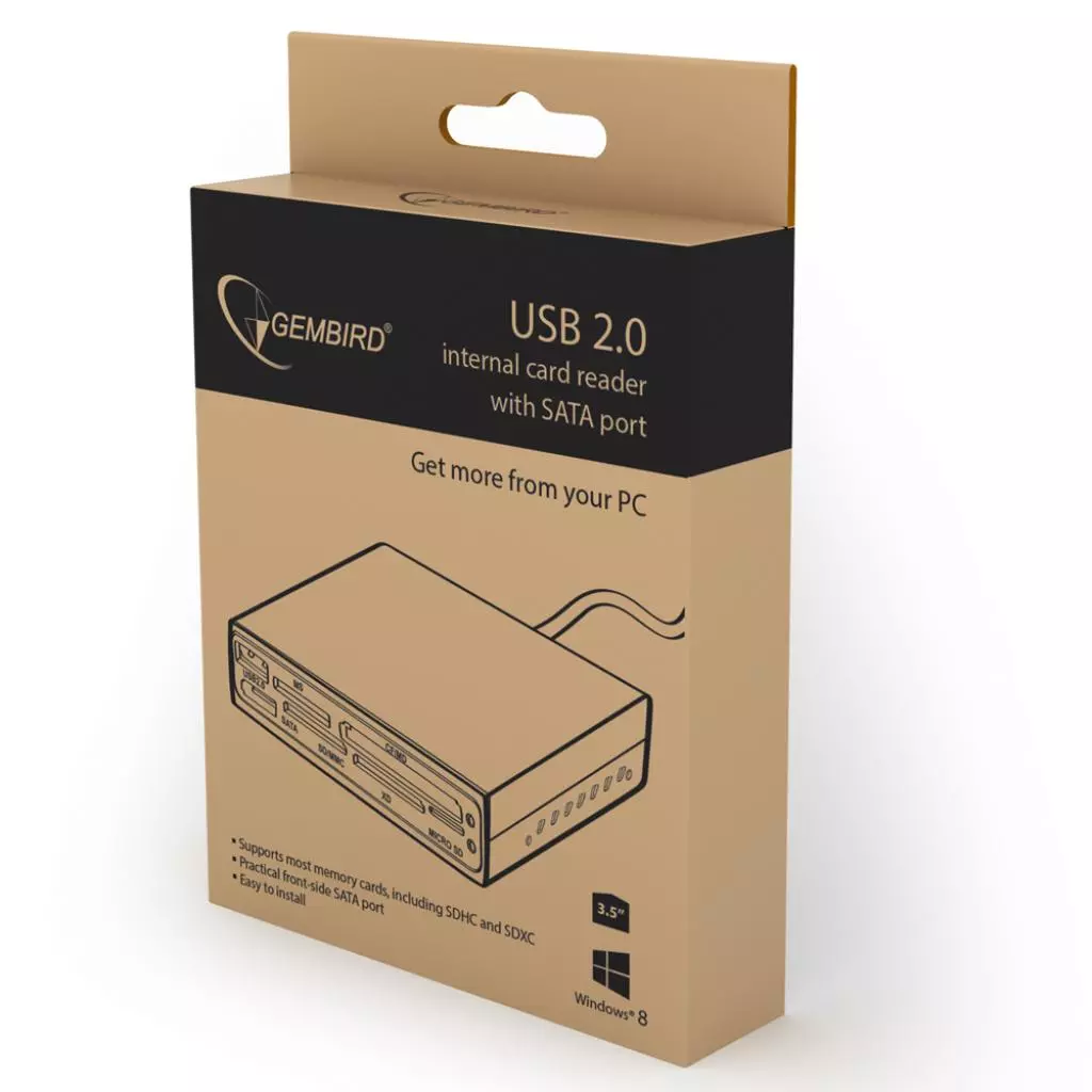 Считыватель флеш-карт Gembird FDI2-ALLIN1S-02-B - 1