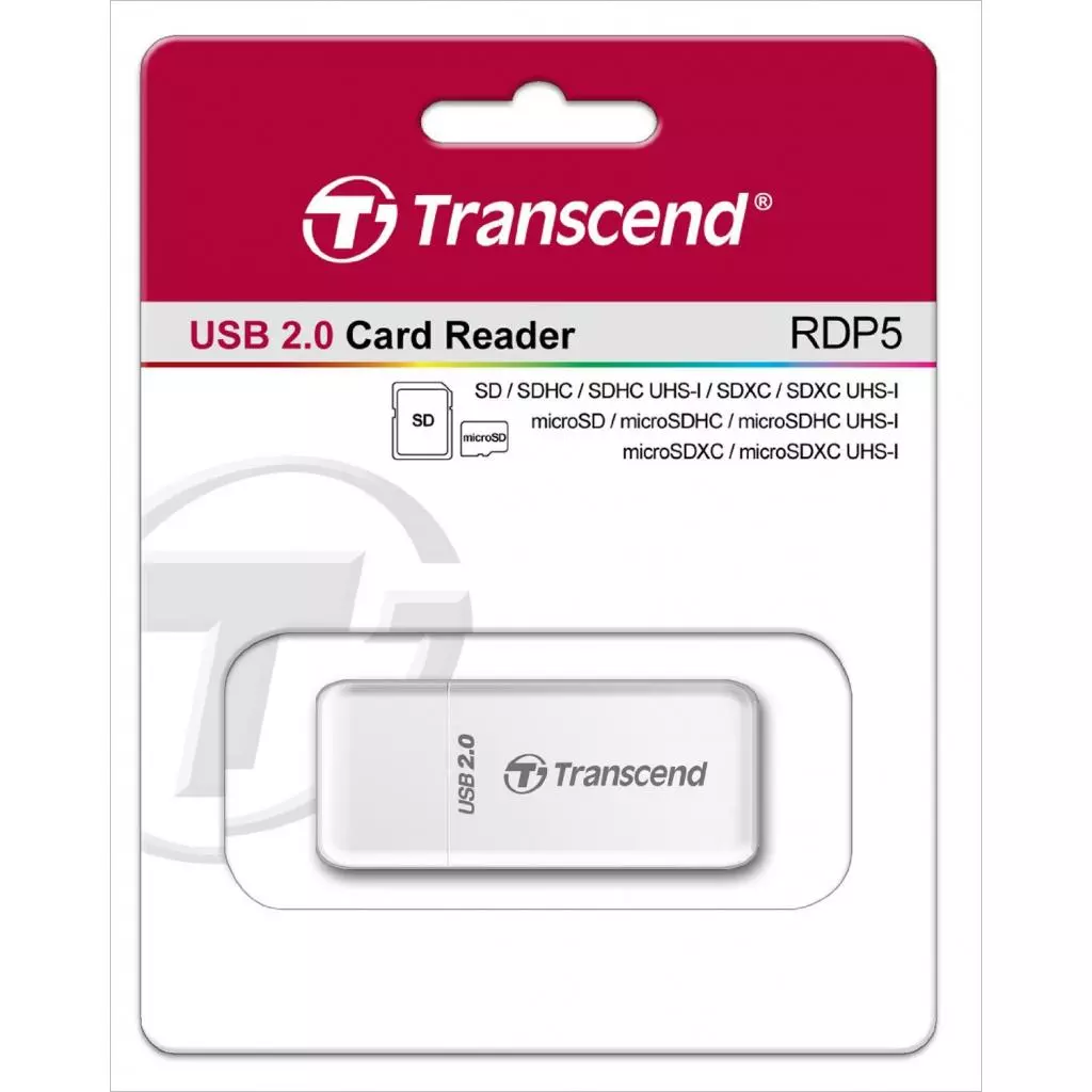 Считыватель флеш-карт Transcend TS-RDP5W - 2 Считыватель флеш-карт Transcend TS-RDP5W - 2