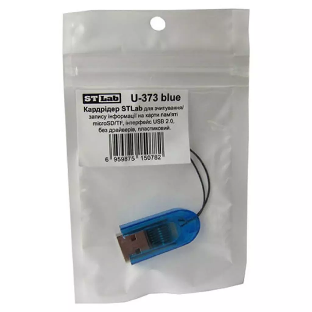Считыватель флеш-карт ST-Lab MicroSD/TF (U-373 blue) - 3 Считыватель флеш-карт ST-Lab MicroSD/TF (U-373 blue) - 3