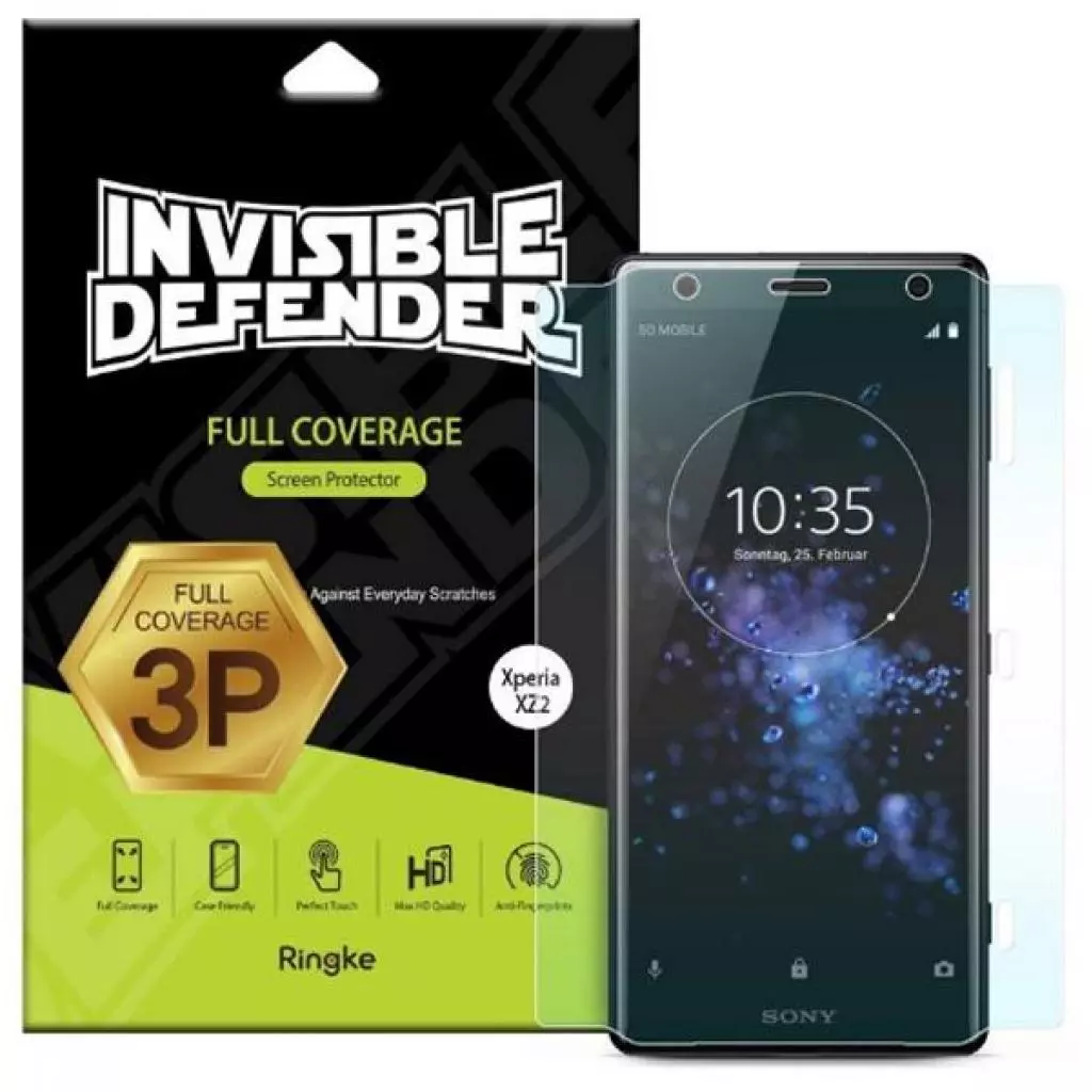Пленка защитная Ringke для телефона Sony Xperia XZ2 Full Cover (RSP4455)