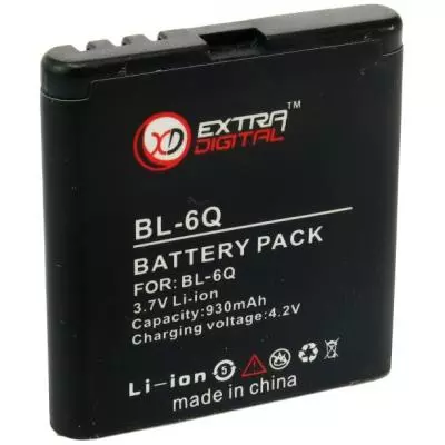 Аккумуляторная батарея для телефона Extradigital Nokia BL-6Q (DV00DV6034) - 2 Аккумуляторная батарея для телефона Extradigital Nokia BL-6Q (DV00DV6034) - 2
