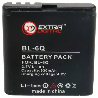 Аккумуляторная батарея для телефона Extradigital Nokia BL-6Q (DV00DV6034)
