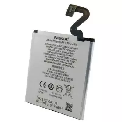 Аккумуляторная батарея для телефона Nokia BP-4GW, Lumia 920 (Original, 2000 mAh) (BMN6404) - 1 Аккумуляторная батарея для телефона Nokia BP-4GW, Lumia 920 (Original, 2000 mAh) (BMN6404) - 1