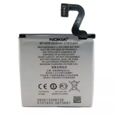 Аккумуляторная батарея для телефона Nokia BP-4GW, Lumia 920 (Original, 2000 mAh) (BMN6404)