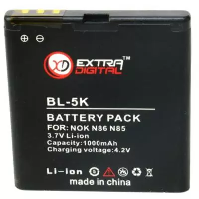 Аккумуляторная батарея для телефона Extradigital Nokia BL-5K (1000 mAh) (DV00DV6035)