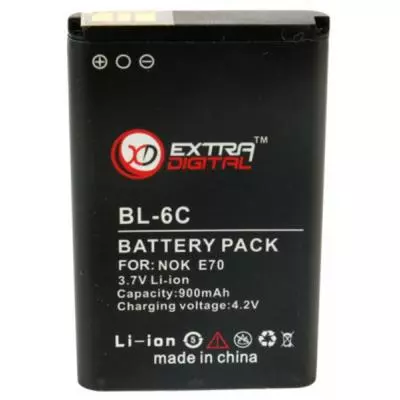 Аккумуляторная батарея для телефона Extradigital Nokia BL-6C (900 mAh) (DV00DV6029)