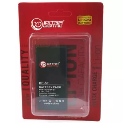 Аккумуляторная батарея для телефона Extradigital Nokia BP-5T (1650 mAh) (BMN1145) - 5 Аккумуляторная батарея для телефона Extradigital Nokia BP-5T (1650 mAh) (BMN1145) - 5
