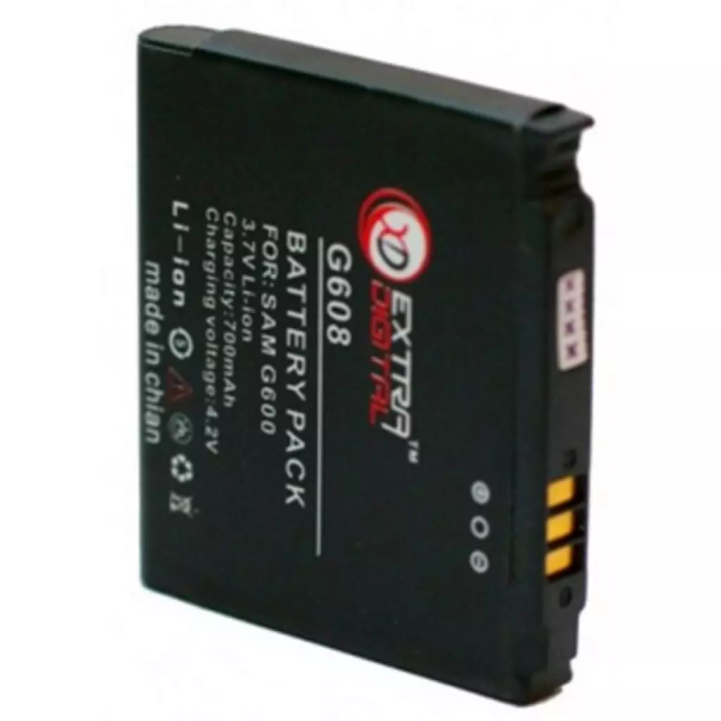 Аккумуляторная батарея для телефона Extradigital Samsung SGH-G600 (700 mAh) (BMS6328) - 1 Аккумуляторная батарея для телефона Extradigital Samsung SGH-G600 (700 mAh) (BMS6328) - 1