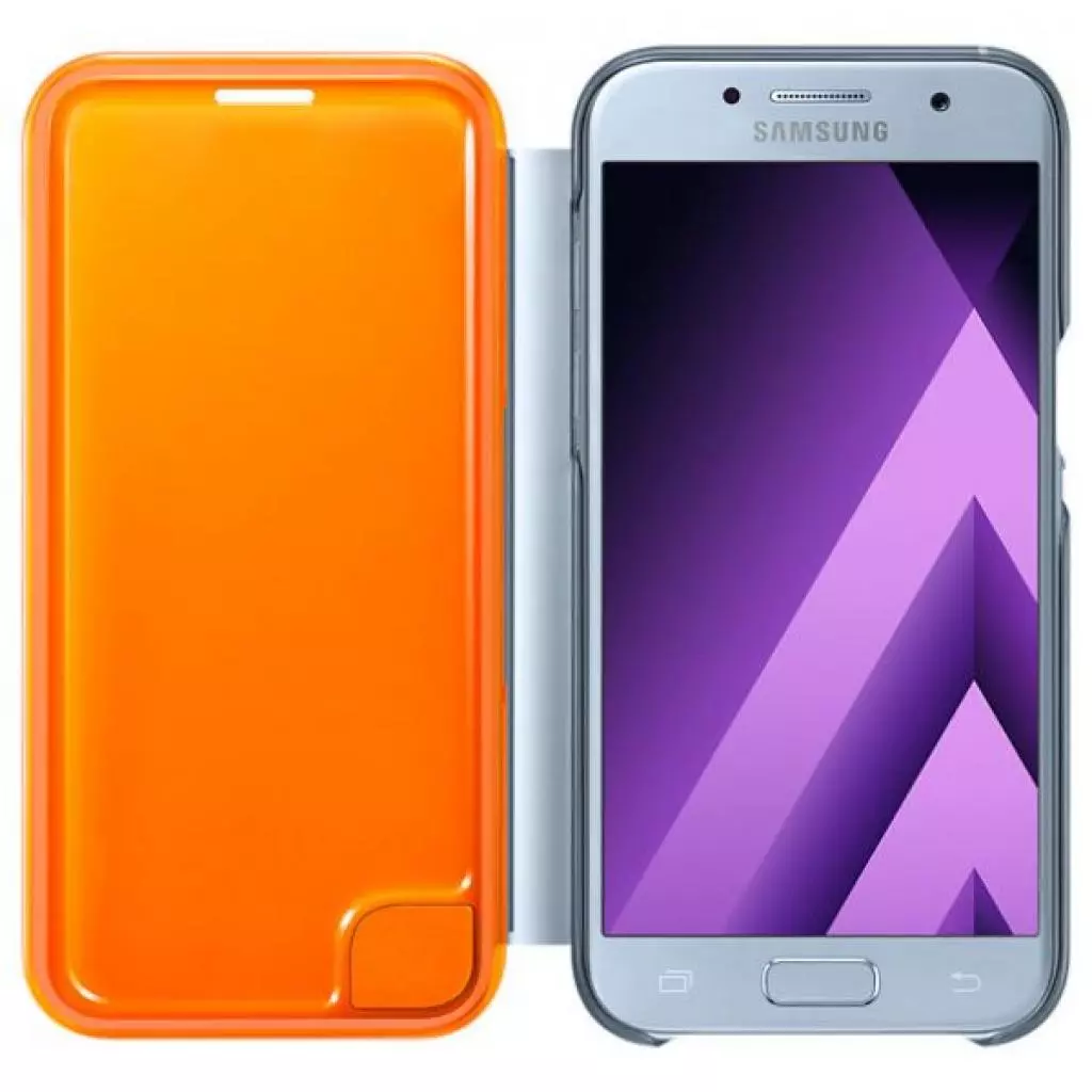 Чехол для моб. телефона Samsung для A320 - Neon Flip Cover (Blue) (EF-FA320PLEGRU) - 3 Чехол для моб. телефона Samsung для A320 - Neon Flip Cover (Blue) (EF-FA320PLEGRU) - 3